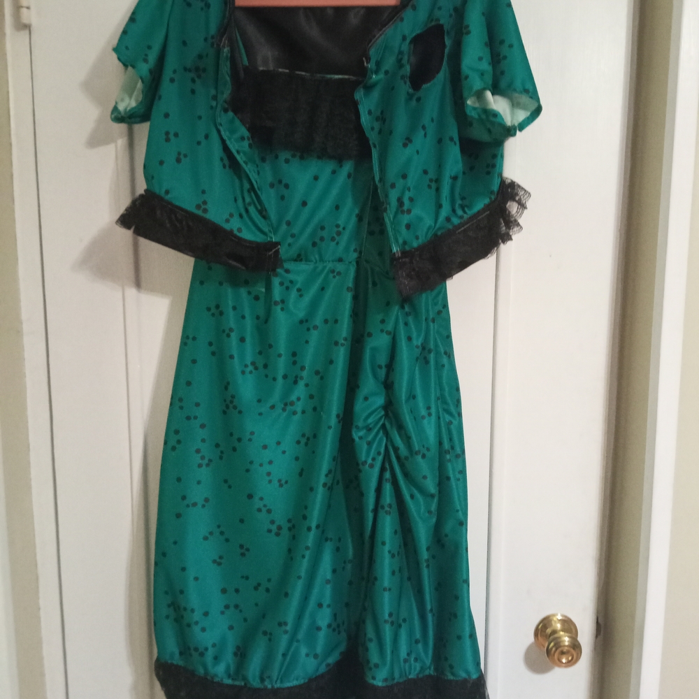 Retro Recreation Teal Midi Dress with Black Accents